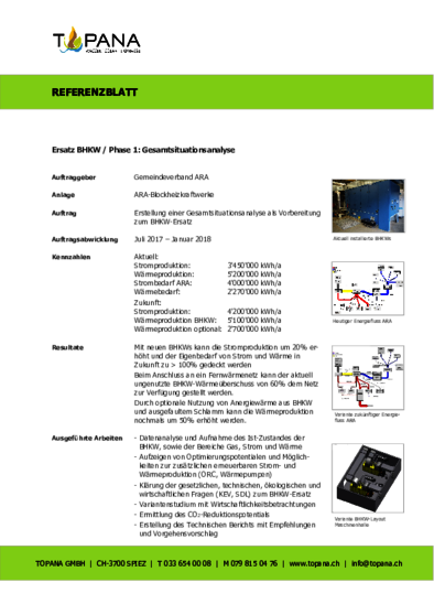 Referenzblatt BHKW Ersatz Phase1